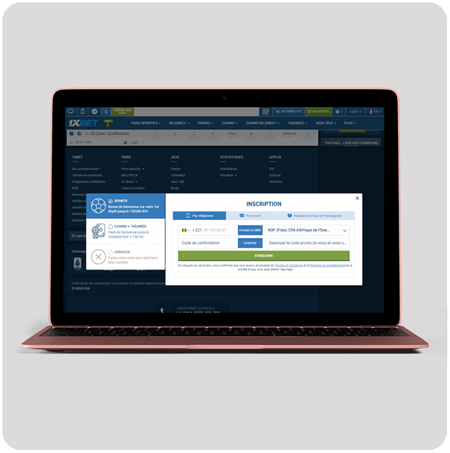 Connexion 1xbet dans l'application PC
